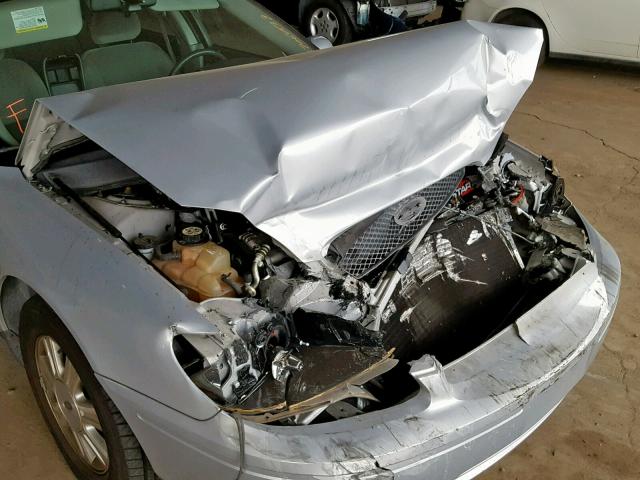 1FAFP56U67A192144 - 2007 FORD TAURUS SEL SILVER photo 9