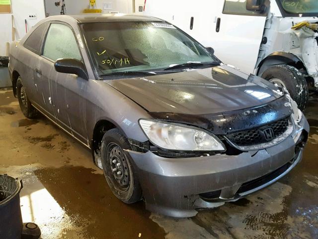 1HGEM21275L808097 - 2005 HONDA CIVIC DX GRAY photo 1