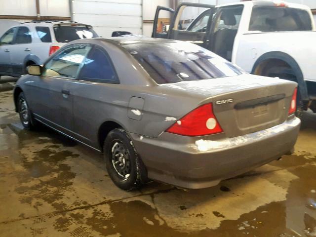 1HGEM21275L808097 - 2005 HONDA CIVIC DX GRAY photo 3