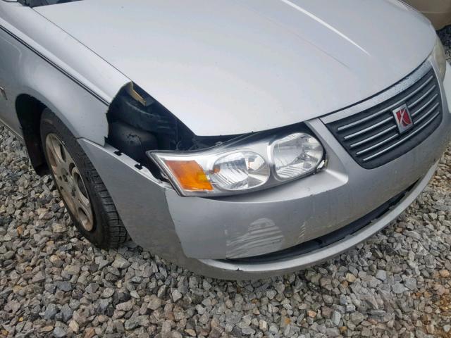 1G8AJ52F65Z106367 - 2005 SATURN ION LEVEL SILVER photo 9