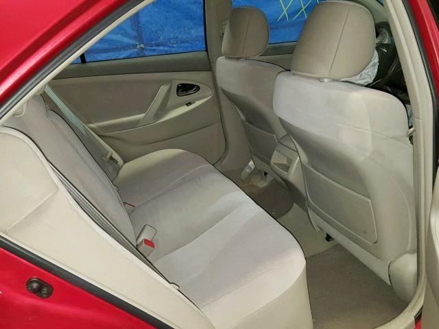 4T4BF3EK6BR210313 - 2011 TOYOTA CAMRY RED photo 6