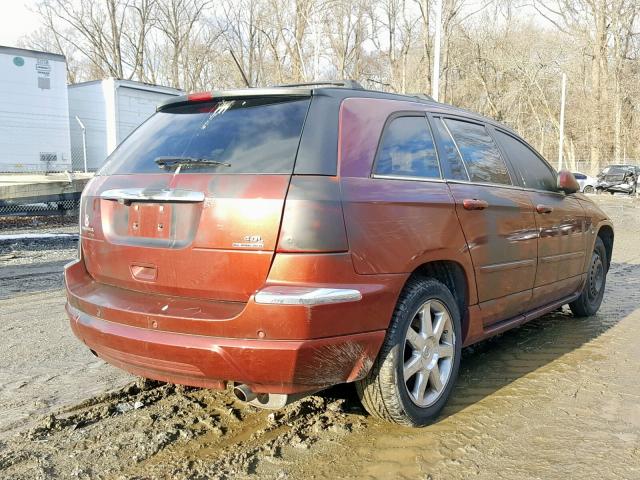 2A8GF78X57R362857 - 2007 CHRYSLER PACIFICA L BURGUNDY photo 4