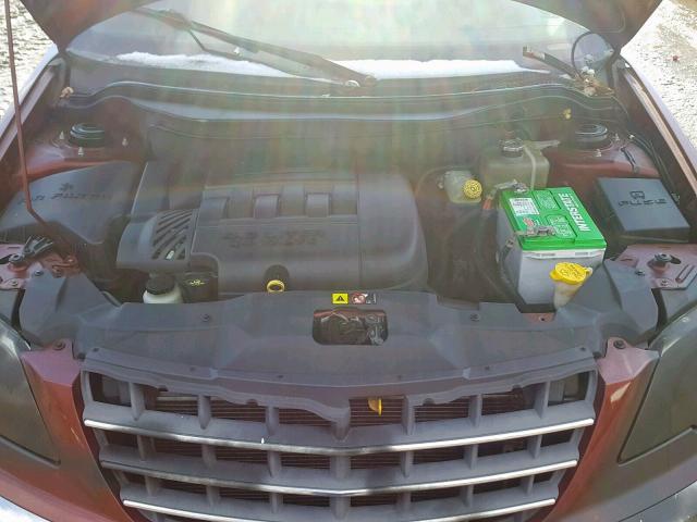 2A8GF78X57R362857 - 2007 CHRYSLER PACIFICA L BURGUNDY photo 7