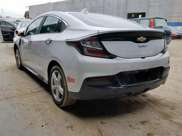 1G1RC6S5XJU138433 - 2018 CHEVROLET VOLT LT WHITE photo 3