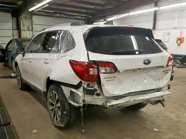 4S4BSENC8H3288035 - 2017 SUBARU OUTBACK 3. WHITE photo 3