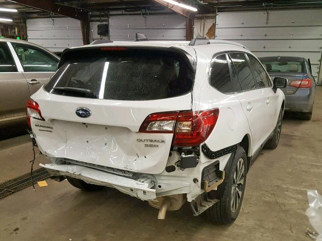 4S4BSENC8H3288035 - 2017 SUBARU OUTBACK 3. WHITE photo 4