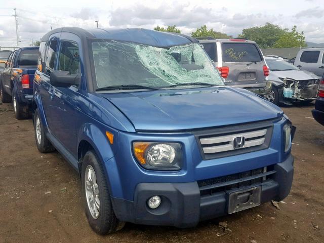 5J6YH28788L008036 - 2008 HONDA ELEMENT EX BLUE photo 1