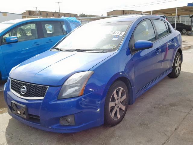 3N1AB6APXCL672915 - 2012 NISSAN SENTRA 2.0 BLUE photo 2