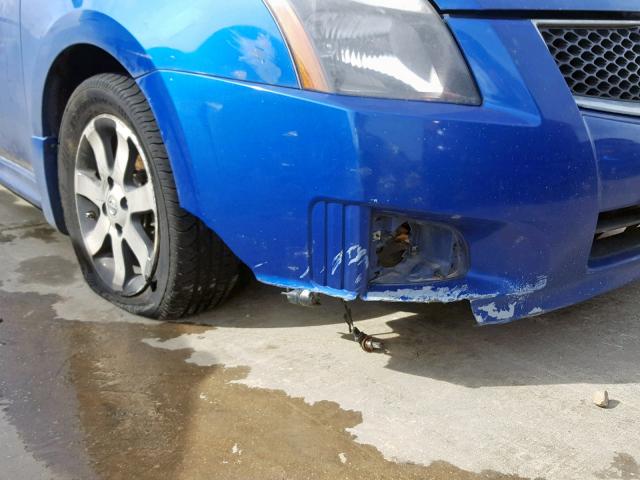 3N1AB6APXCL672915 - 2012 NISSAN SENTRA 2.0 BLUE photo 9