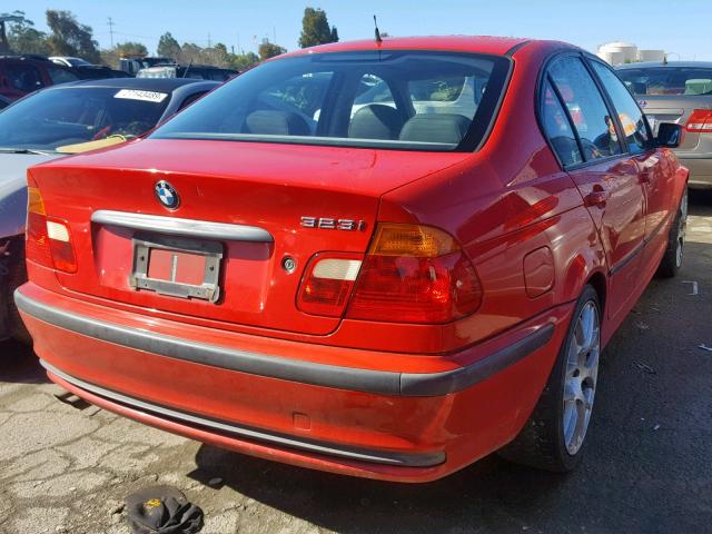 WBAAM3336XCA84267 - 1999 BMW 323 I AUTO RED photo 4