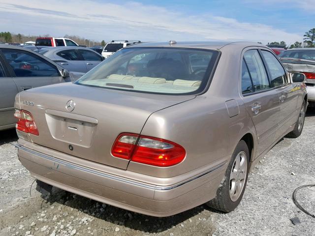 WDBJF65J72B500153 - 2002 MERCEDES-BENZ E 320 GOLD photo 4