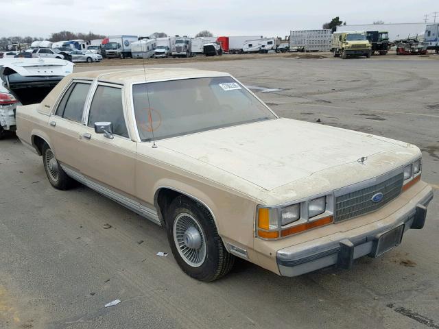 2FABP74F7KX128645 - 1989 FORD CROWN VICT BEIGE photo 1