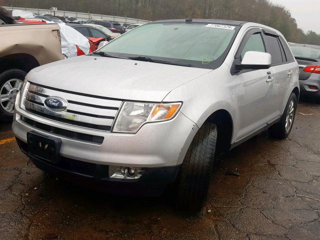 2FMDK3JC2ABA06822 - 2010 FORD EDGE SEL SILVER photo 2