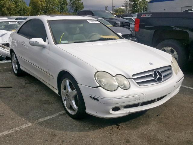 WDBTJ65J03F050461 - 2003 MERCEDES-BENZ CLK 320C WHITE photo 1