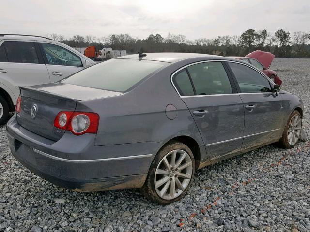 WVWCU93C78E191345 - 2008 VOLKSWAGEN PASSAT VR6 GRAY photo 4