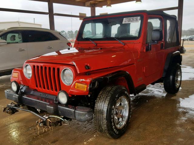 1J4FA49S53P375827 - 2003 JEEP WRANGLER / RED photo 2