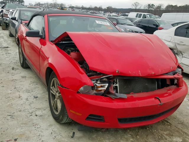 1ZVBP8EM7C5257143 - 2012 FORD MUSTANG RED photo 1