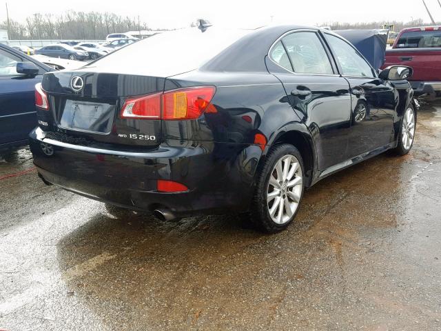 JTHCK262495031908 - 2009 LEXUS IS 250 BLACK photo 4