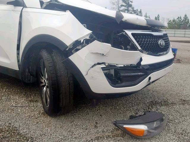 KNDPC3AC2G7845787 - 2016 KIA SPORTAGE E WHITE photo 9