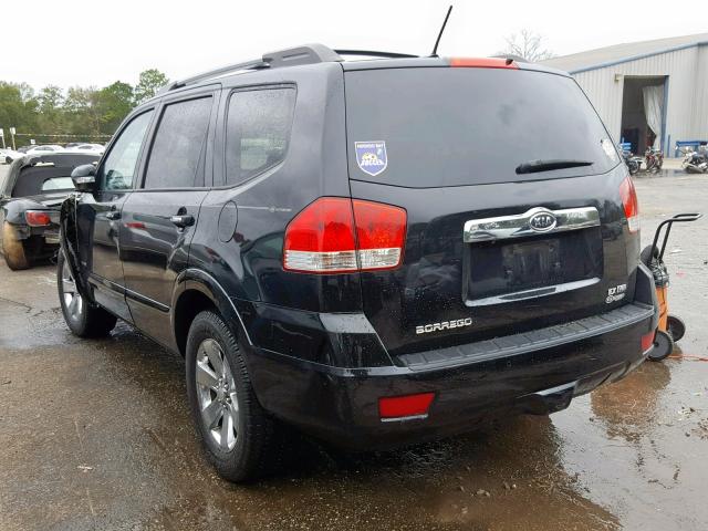 KNDJJ742695035972 - 2009 KIA BORREGO LX BLACK photo 3