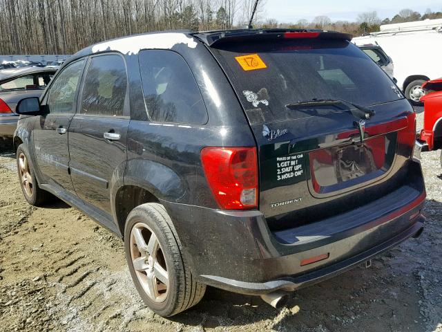 2CKDL537886286819 - 2008 PONTIAC TORRENT GX BLACK photo 3