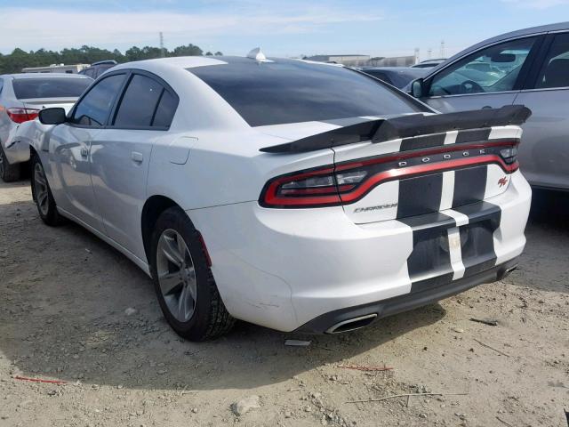 2C3CDXHG1HH522885 - 2017 DODGE CHARGER SX WHITE photo 3