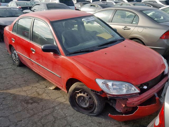 1HGES16375L002150 - 2005 HONDA CIVIC DX V RED photo 1