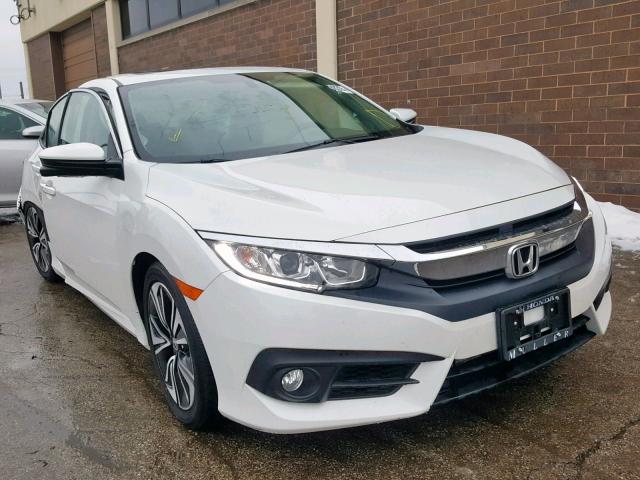 19XFC1F71JE000948 - 2018 HONDA CIVIC EXL WHITE photo 1