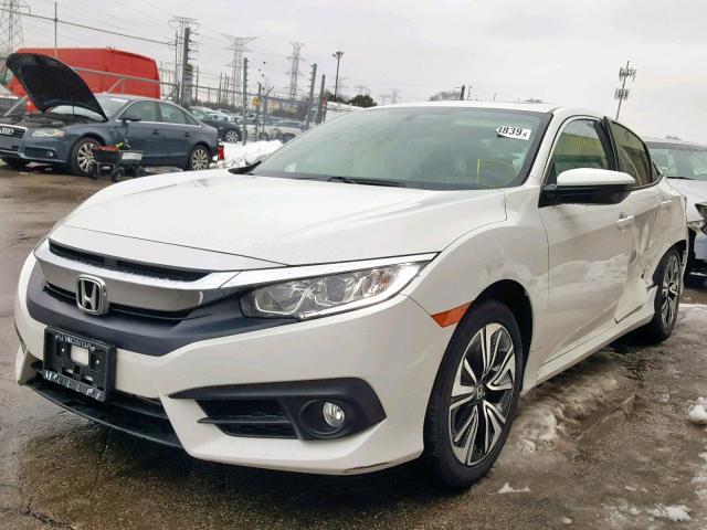 19XFC1F71JE000948 - 2018 HONDA CIVIC EXL WHITE photo 2