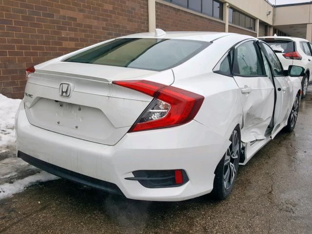 19XFC1F71JE000948 - 2018 HONDA CIVIC EXL WHITE photo 4