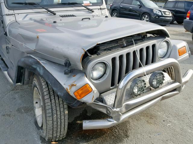 1J4FA49S3YP776798 - 2000 JEEP WRANGLER / GRAY photo 9