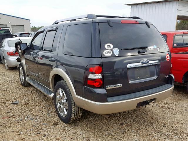 1FMEU64E67UA63752 - 2007 FORD EXPLORER E CHARCOAL photo 3