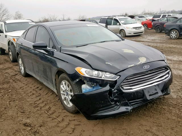 3FA6P0G7XGR111485 - 2016 FORD FUSION S BLACK photo 1