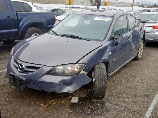 JM1BK324X81784519 - 2008 MAZDA 3 S GRAY photo 2