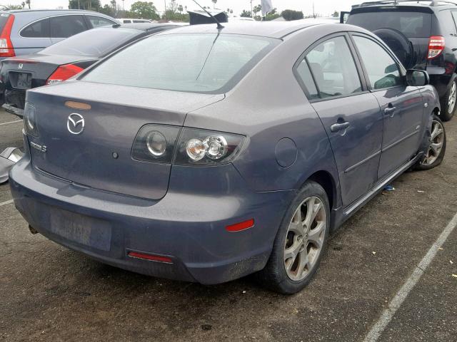 JM1BK324X81784519 - 2008 MAZDA 3 S GRAY photo 4