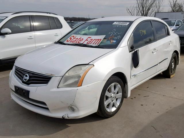 3N1AB6AP7BL727500 - 2011 NISSAN SENTRA 2.0 WHITE photo 2