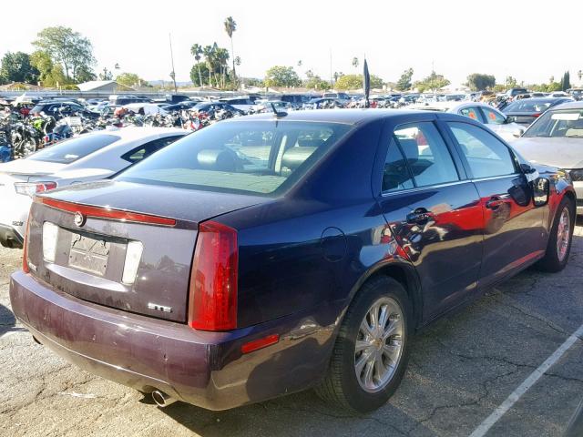 1G6DC67A860134308 - 2006 CADILLAC STS PURPLE photo 4