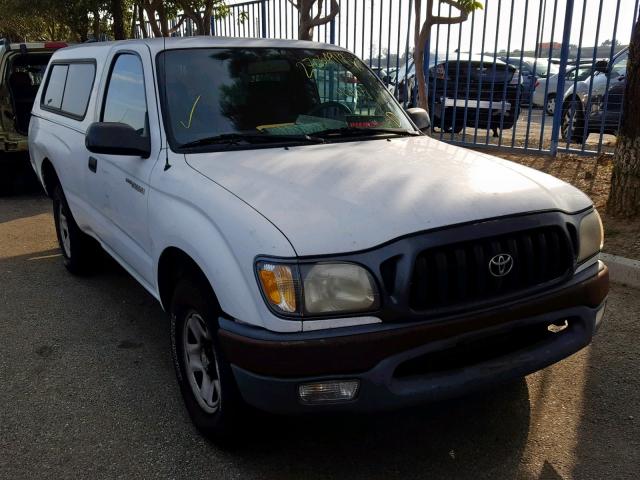 5TENL42N71Z772722 - 2001 TOYOTA TACOMA WHITE photo 1