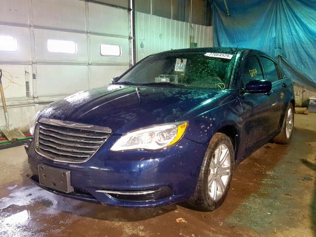 1C3CCBAB3DN639860 - 2013 CHRYSLER 200 LX BLUE photo 2