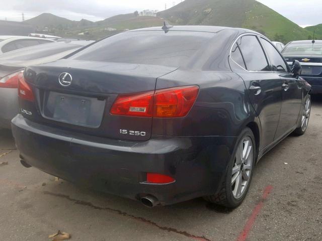 JTHBK262572056505 - 2007 LEXUS IS 250 GRAY photo 4