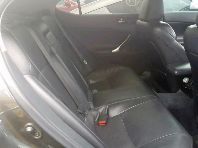 JTHBK262572056505 - 2007 LEXUS IS 250 GRAY photo 6