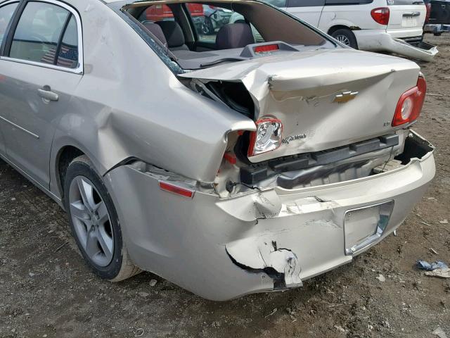 1G1ZG57B89F106643 - 2009 CHEVROLET MALIBU LS GOLD photo 9