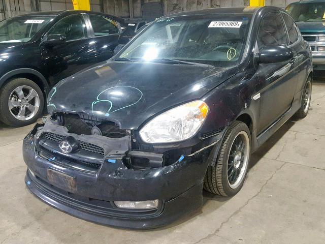 KMHCN36C57U030529 - 2007 HYUNDAI ACCENT SE GRAY photo 2