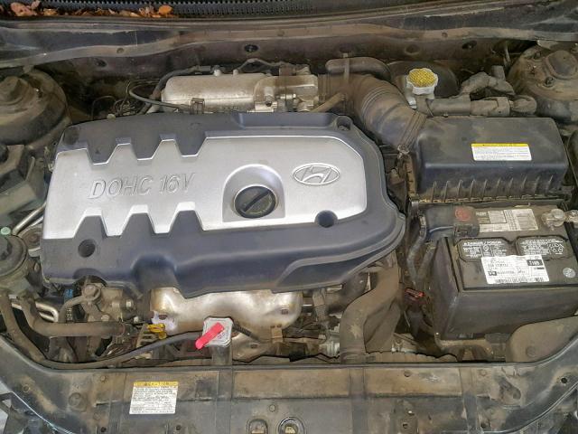 KMHCN36C57U030529 - 2007 HYUNDAI ACCENT SE GRAY photo 7