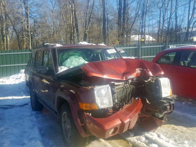 1J8HG48KX8C129247 - 2008 JEEP COMMANDER RED photo 1