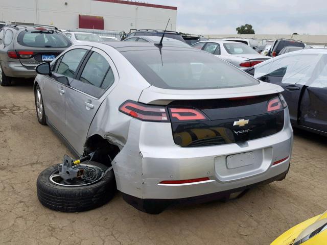 1G1RA6E47CU118233 - 2012 CHEVROLET VOLT SILVER photo 3