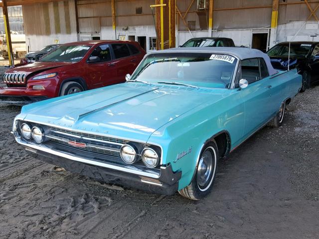 834K039531 - 1964 OLDSMOBILE JETSTAR TEAL photo 2