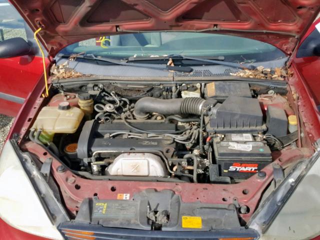 3FAFP31332R169809 - 2002 FORD FOCUS ZX3 RED photo 7