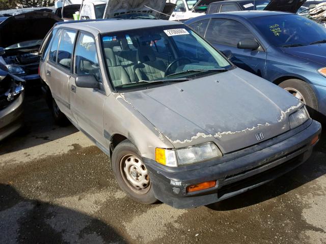 JHMEE2852KS005340 - 1989 HONDA CIVIC BEIGE photo 1