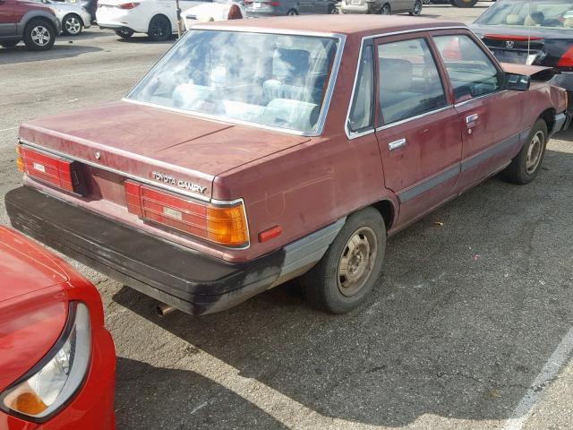 JT2SV12E9G0459717 - 1986 TOYOTA CAMRY DLX ბურგუნდია ფოტო 4